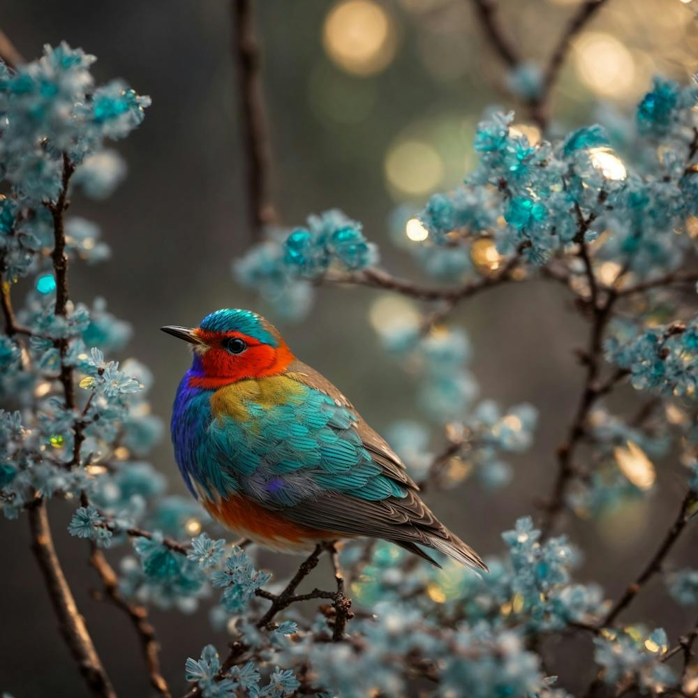 Bird Perched On A Branch