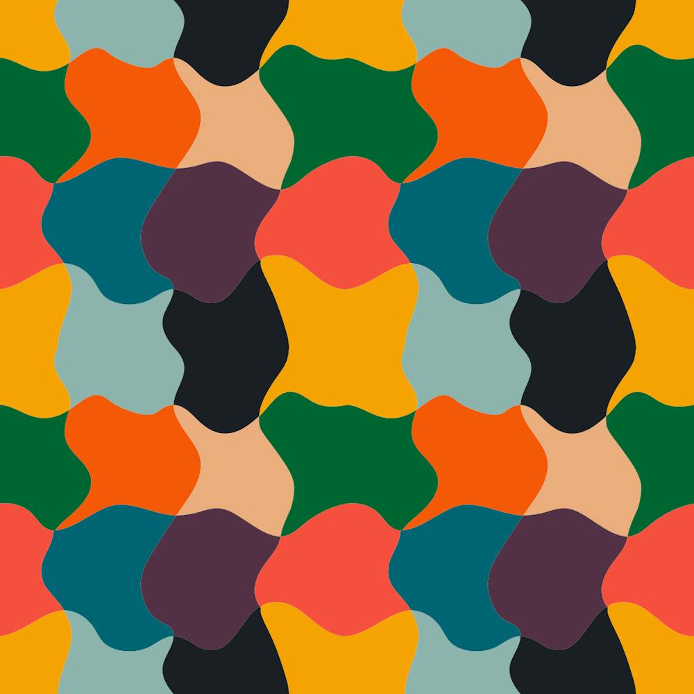 Mid Century Abstract Pattern