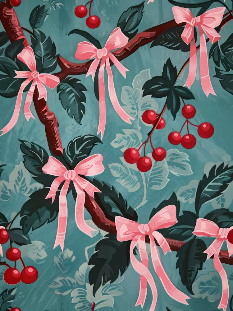 Cherry Pink Coquette 5 Pattern