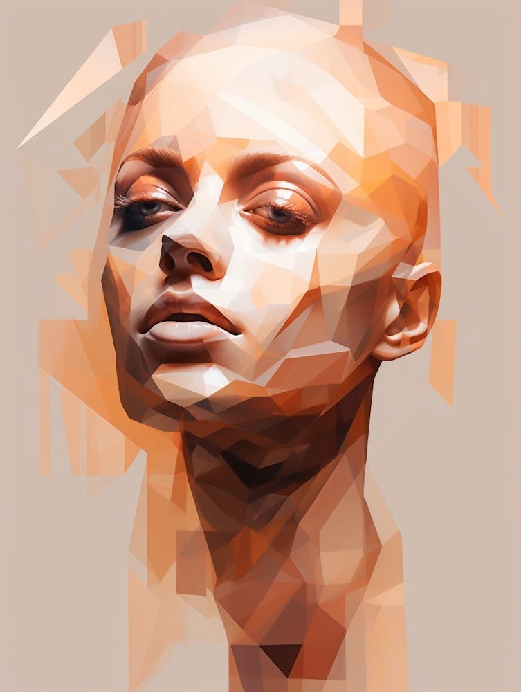 Abstract Geometric Lady 10