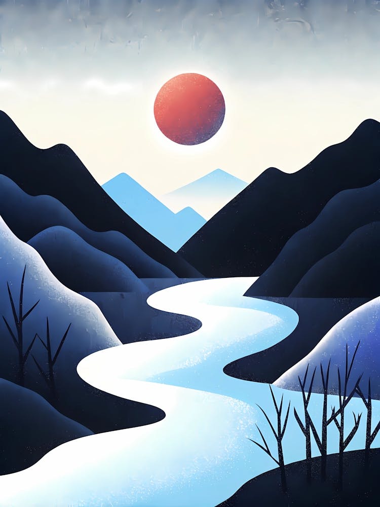 Rivière Dans Les Montagnes 7