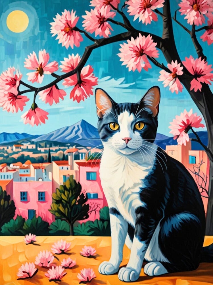 Cherry Blossom Cat