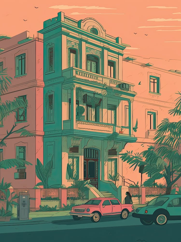 Chennai India Travel Illustration 4