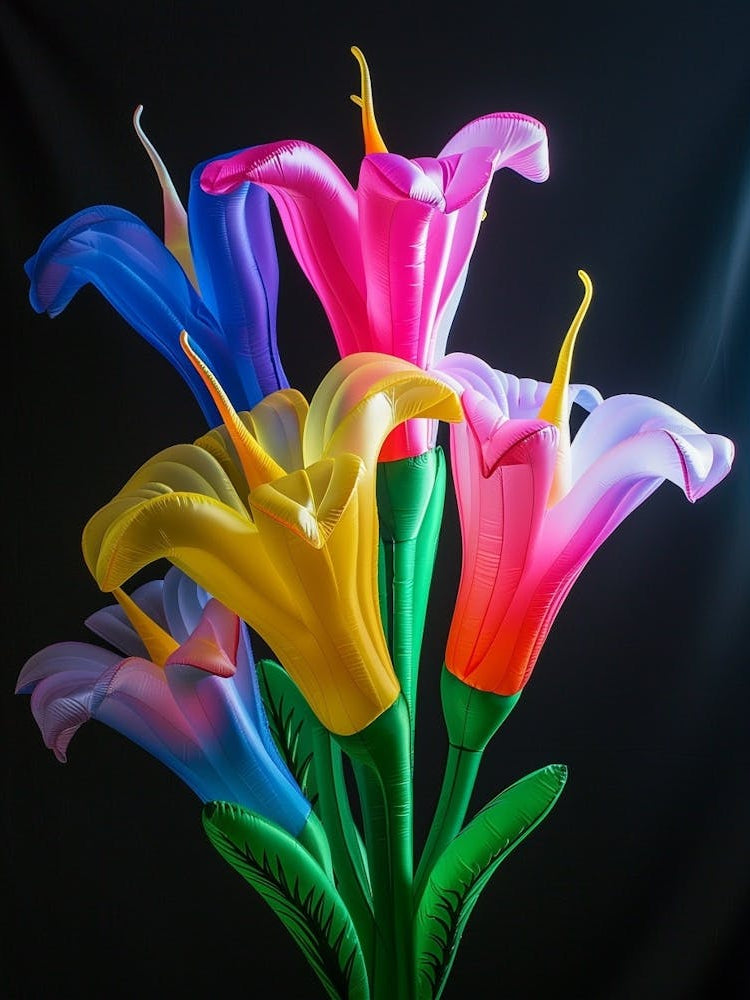Bright Inflatable Flowers Gloriosa Lily 4