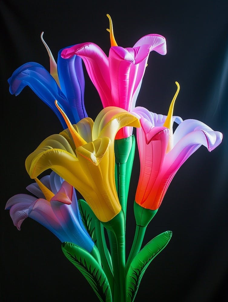Bright Inflatable Flowers Gloriosa Lily 4