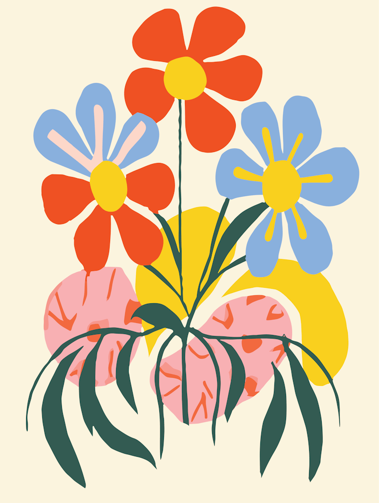 Flowers In A Pot