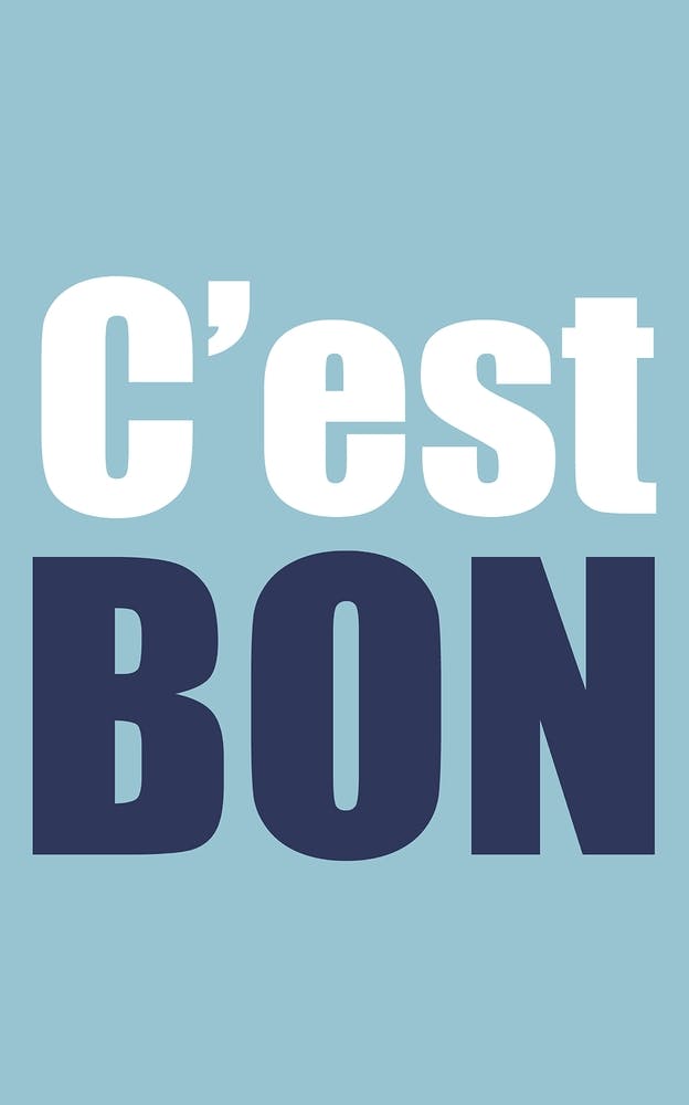 Cest Bon White And Blue