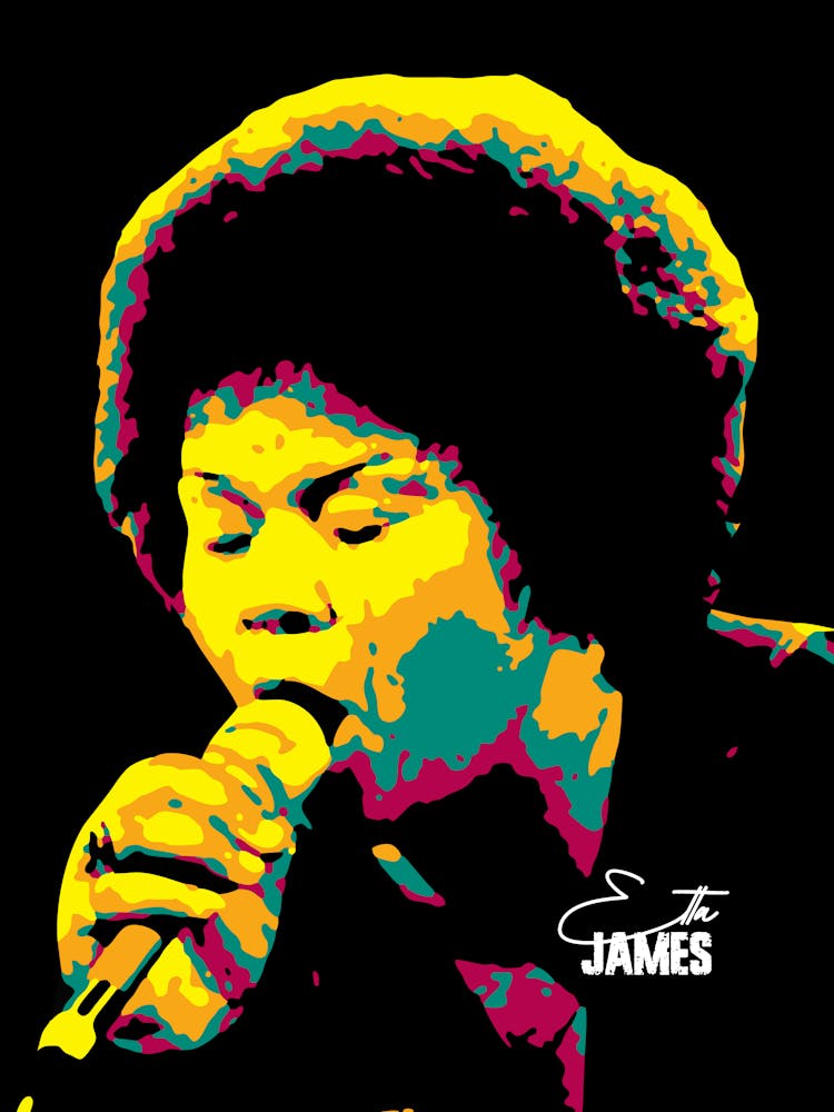 Etta James Portrait Blues Singer Music Legend