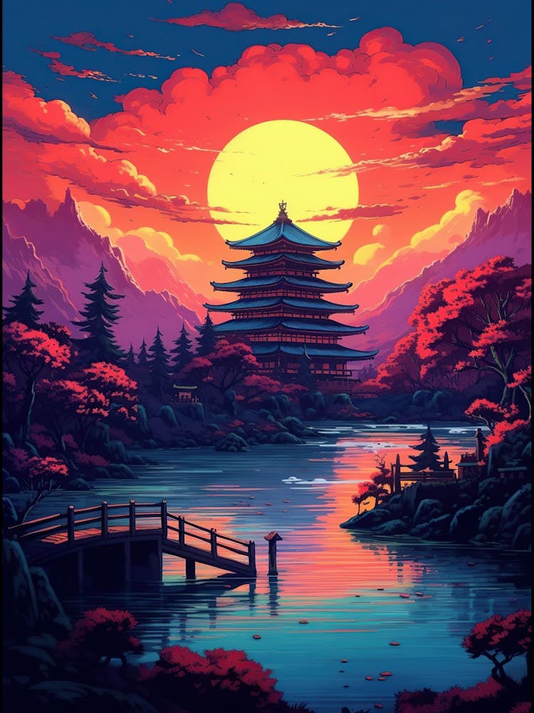 Sunset In Japan 1