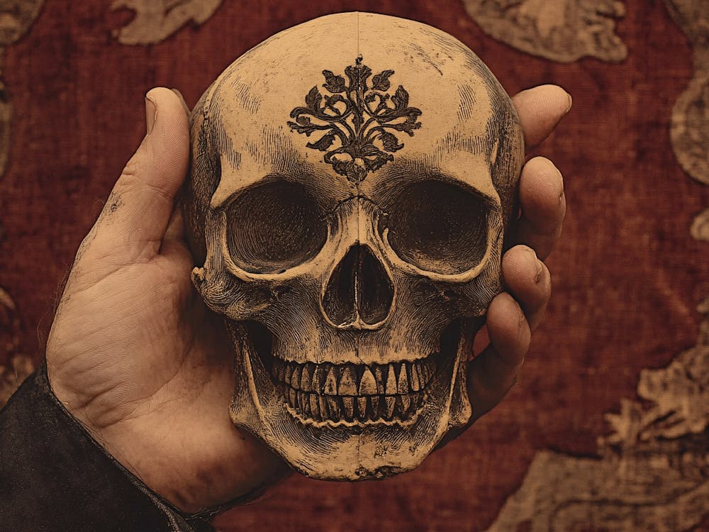 Memento Mori - Crâne Dans Une Main