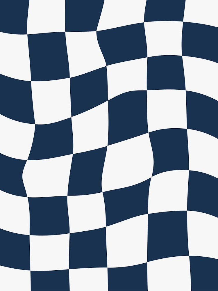 Checkerboard - Navy Blue