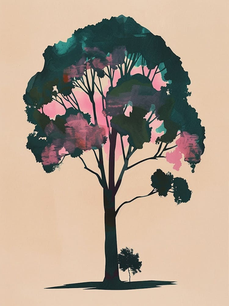 Sycamore Tree Colourful Illustration 1