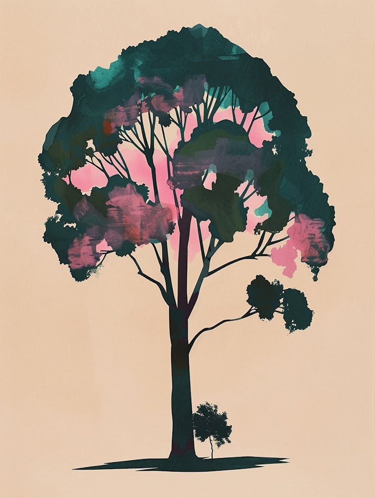 Sycamore Tree Colourful Illustration 1