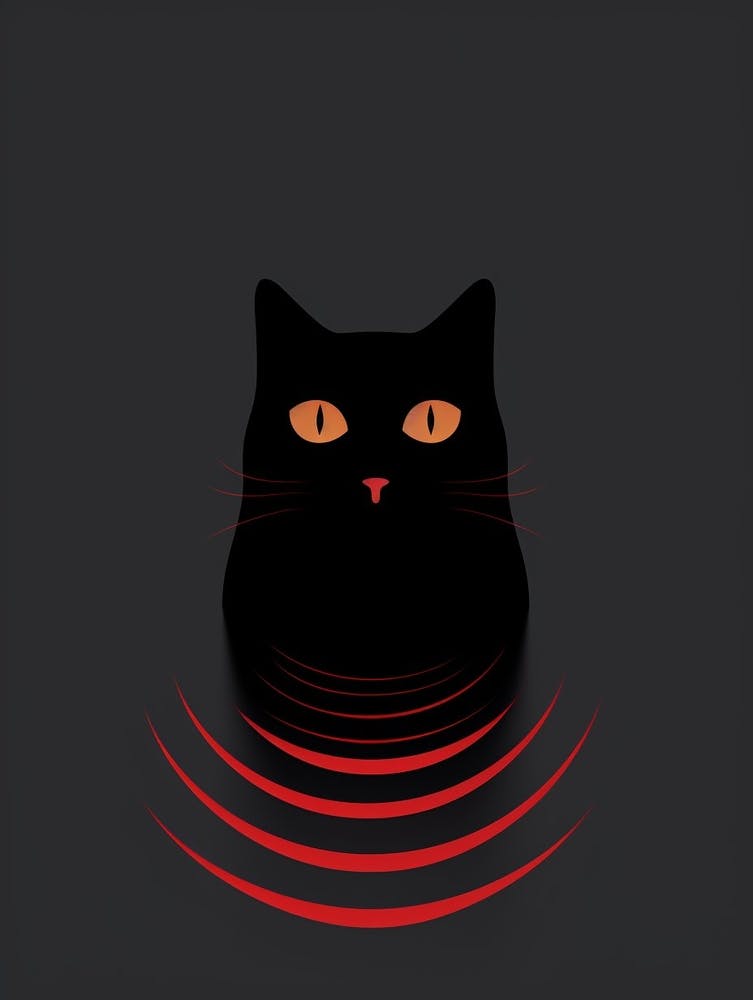 Katze Minimalistisch Abstrakt 2