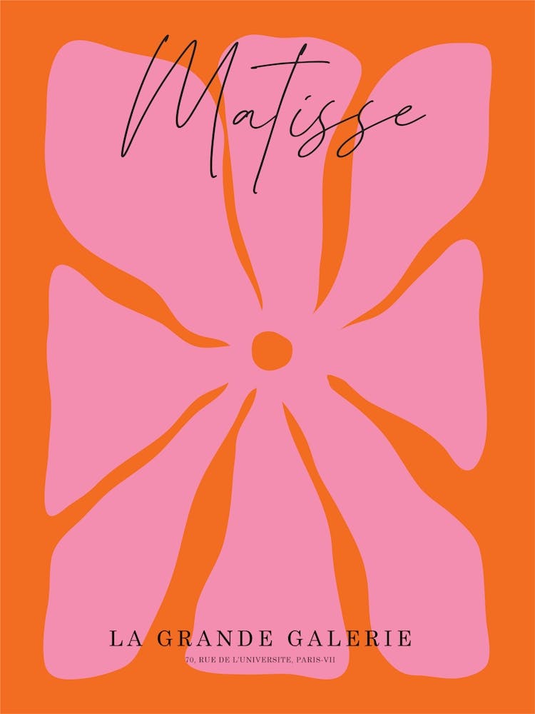 Matisse Inspired Pink Flowers