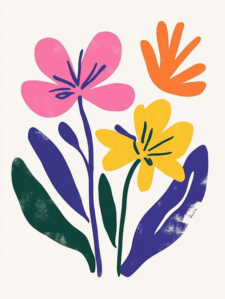 Flowers On A White Background 27