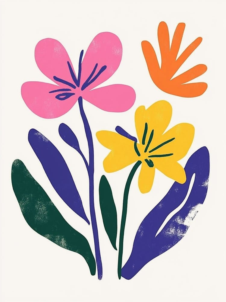 Flowers On A White Background 27