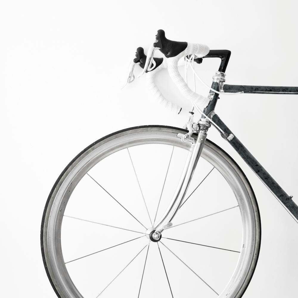 Ride My Bike Black And White Square