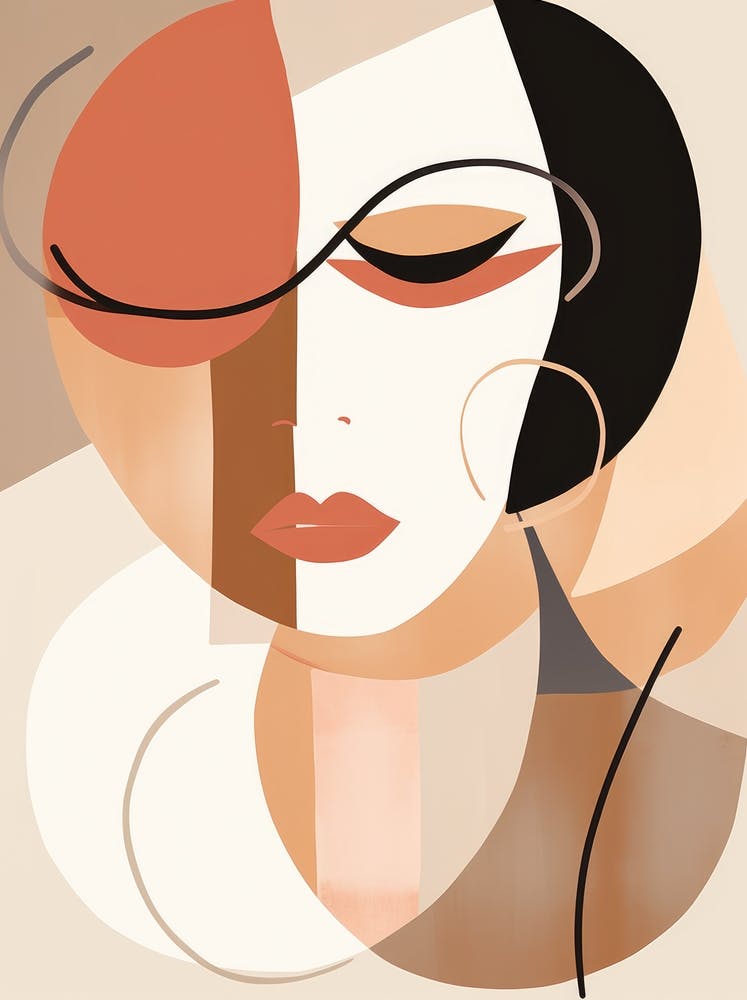 Abstract Woman'S Face 5