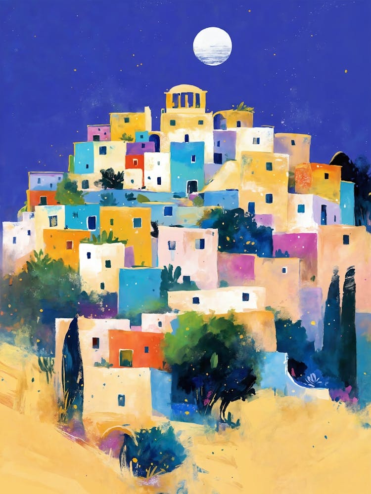 Greece At Night
