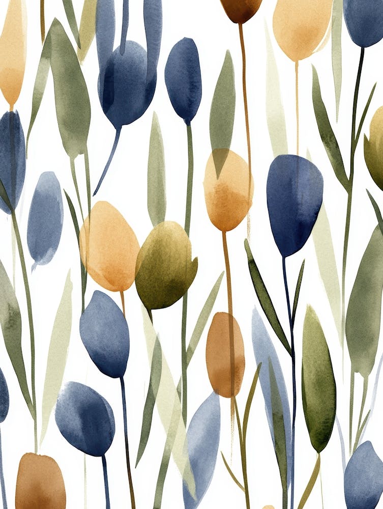 Watercolor Tulips 8