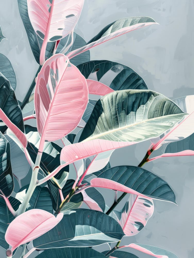 Pink Leaves 8