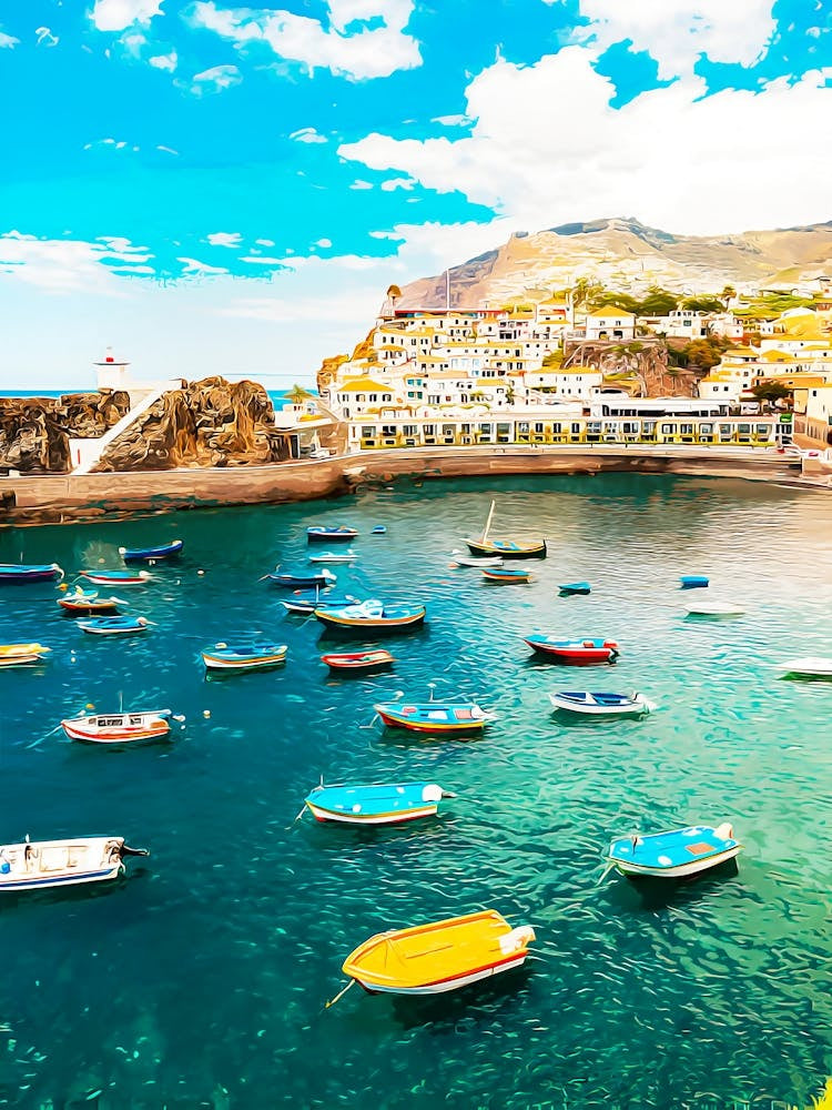 The Harbor Of Camara De Lobos, Madeira