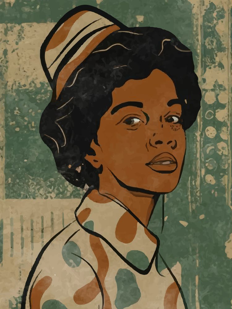 African American Woman, vintage