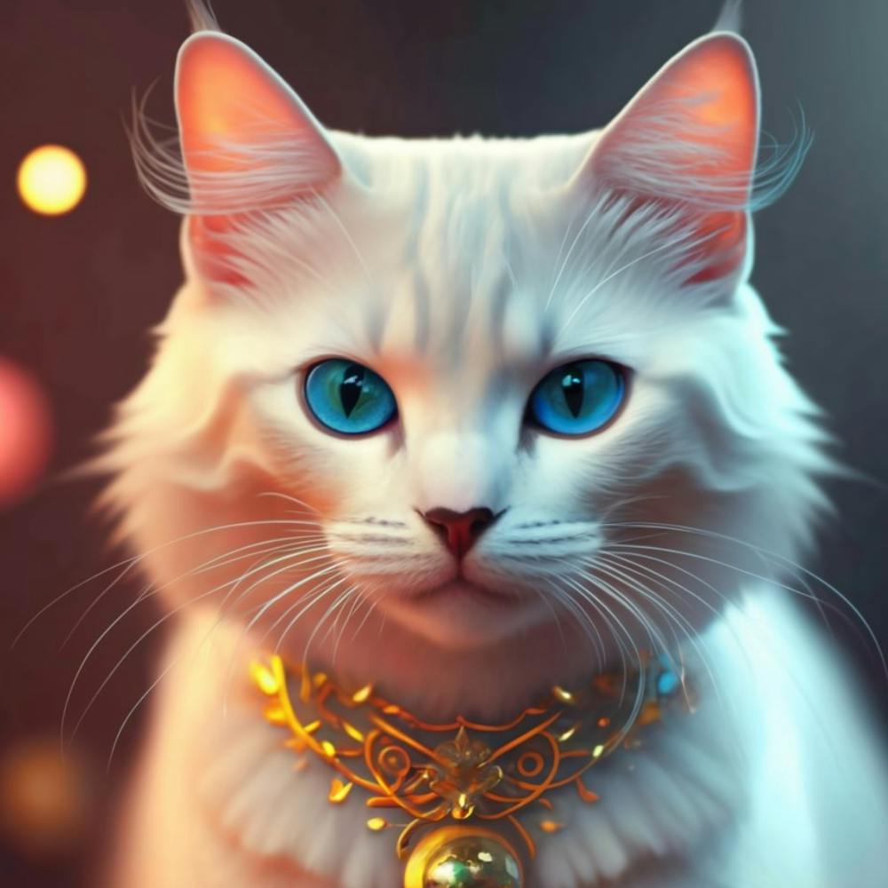 White Cat With Blue Eyes