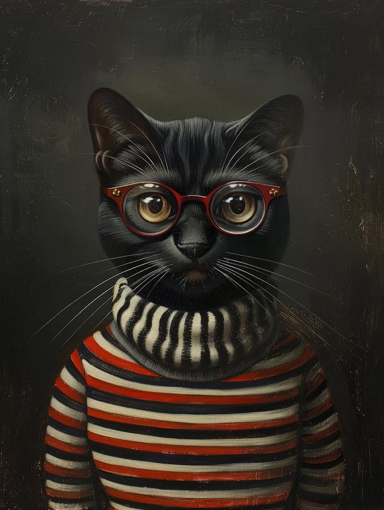 Cat In Glasses 3