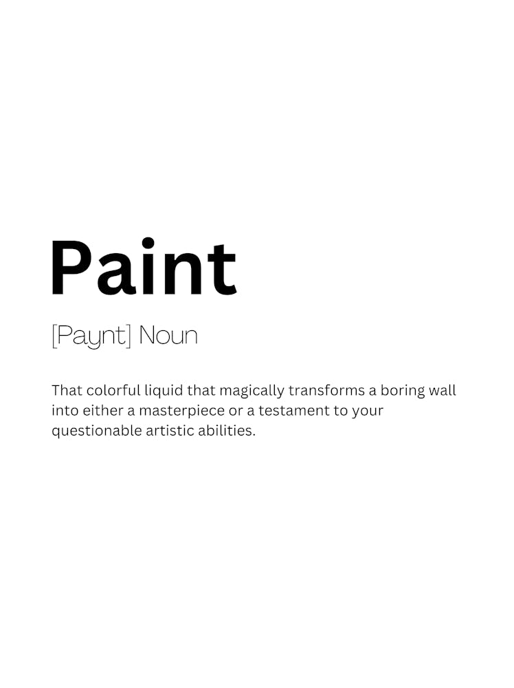 Paint Definition Meaning