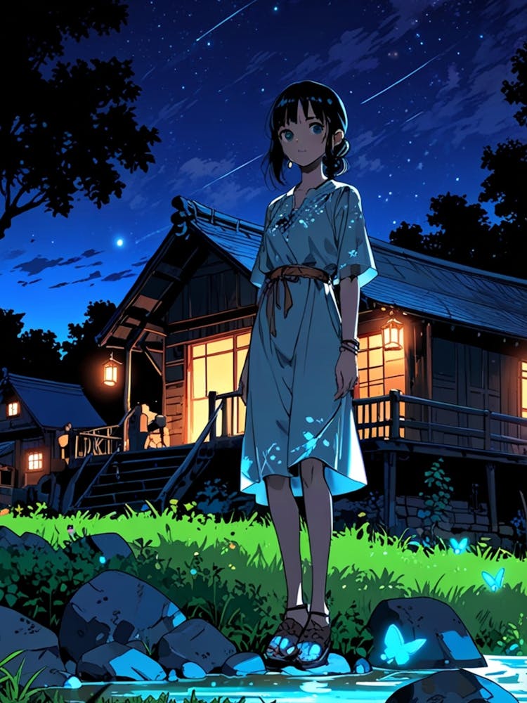 Night Sky Anime aesthetic 35