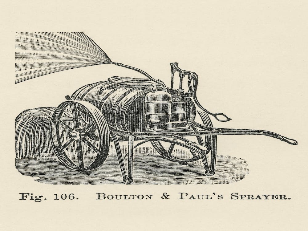 Vintage Illustration Of Boulton, Paul S Sprayer, John Wright