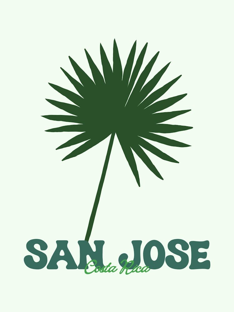 San Jose Costa Rica City Flower Coastal Wall Art