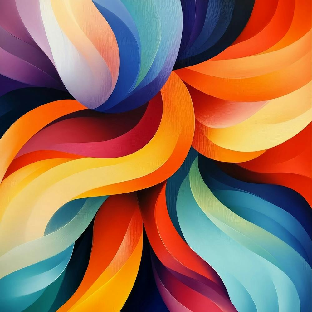 Abstract Swirls Art