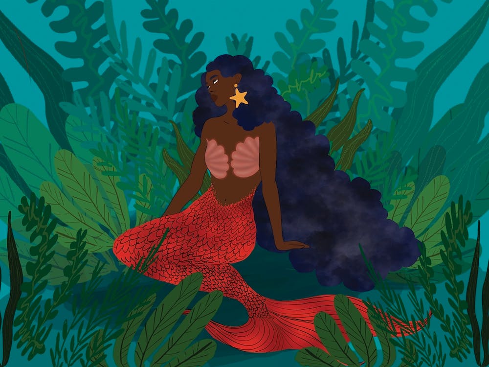 Melanin Mermaid Blue
