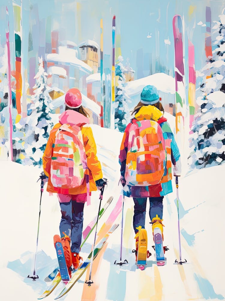 Aspen Snowmass   Colorado Usa, Ski Resort Illustration 6