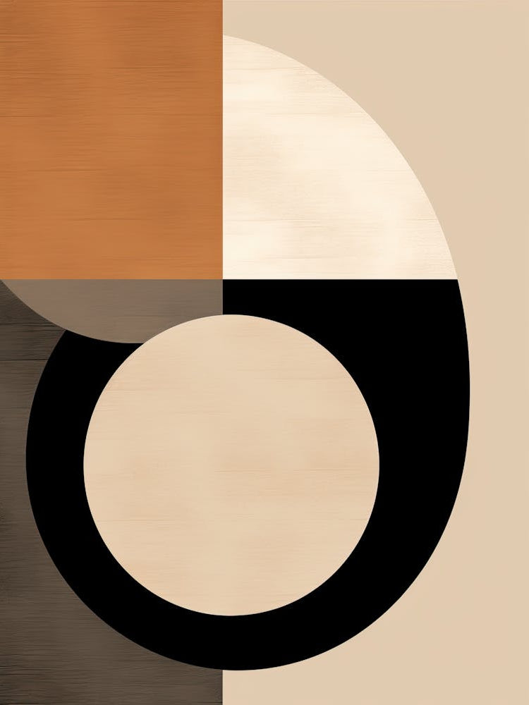 Geometric Bauhaus Reverie: Abstract Elegance