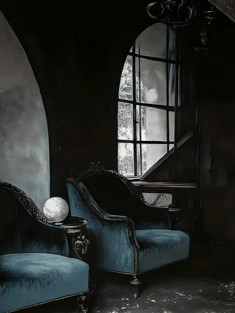 Room With Blue Chairs