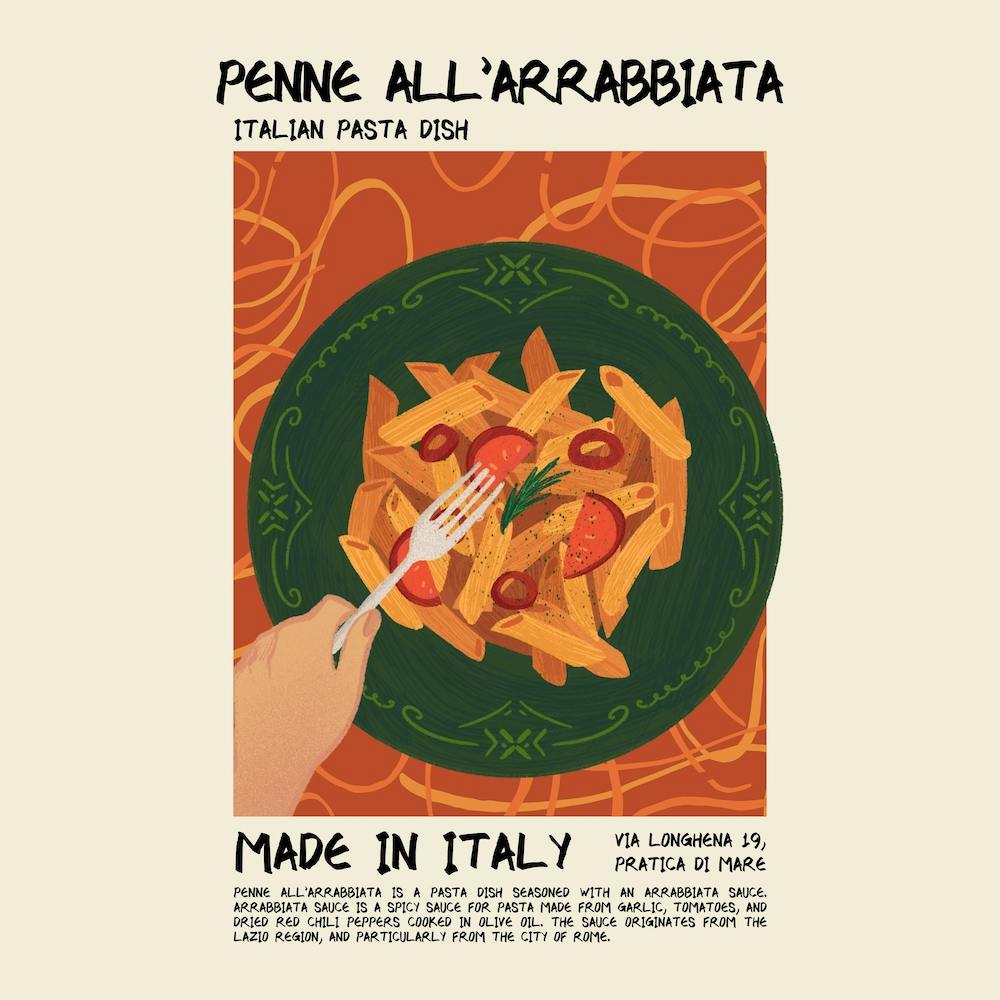 Penne All'Arrabbiata Square
