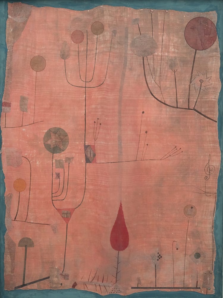 Fruits On Red, Paul Klee