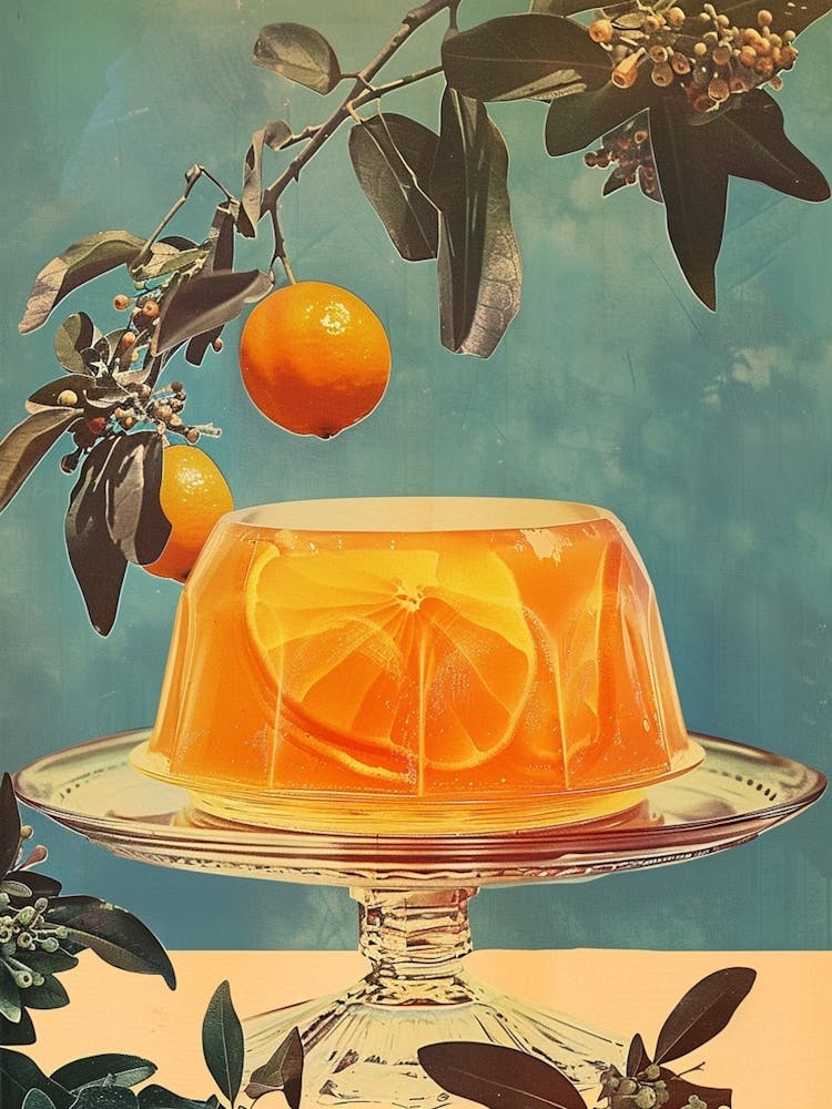 Orange Jelly Retro Collage 2