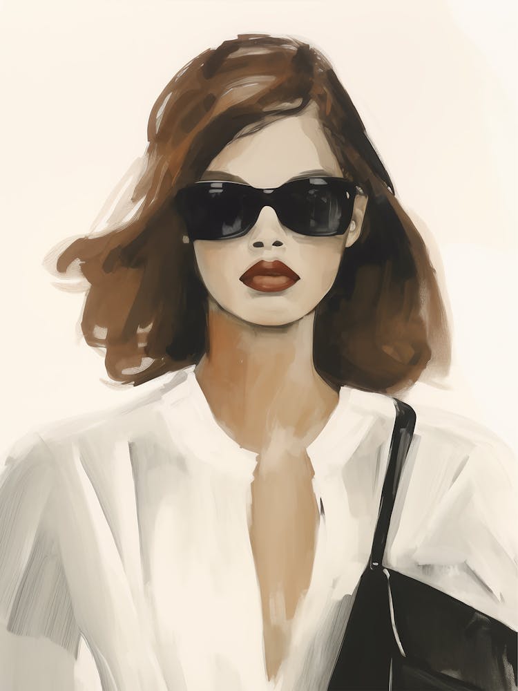 Porträt einer Frau mit Sonnenbrille