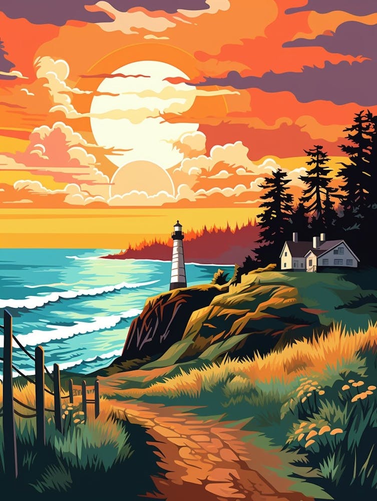 Whidbey Island Pointllism 14