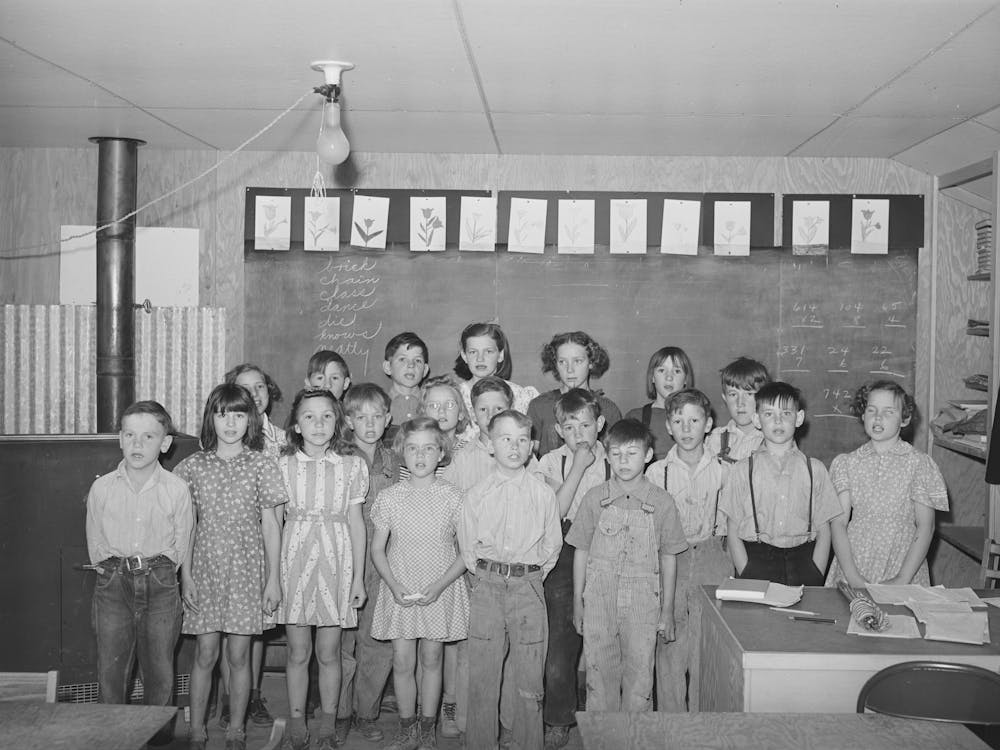 Untitled Photo, Possibly Related To Schoolchildren At The Fsa (Farm Security Administration) Farm Workers