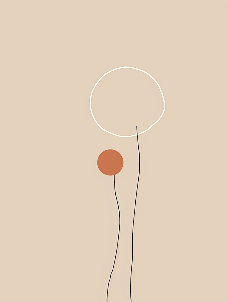 Mexico City Botanical Garden Boho Line Art
