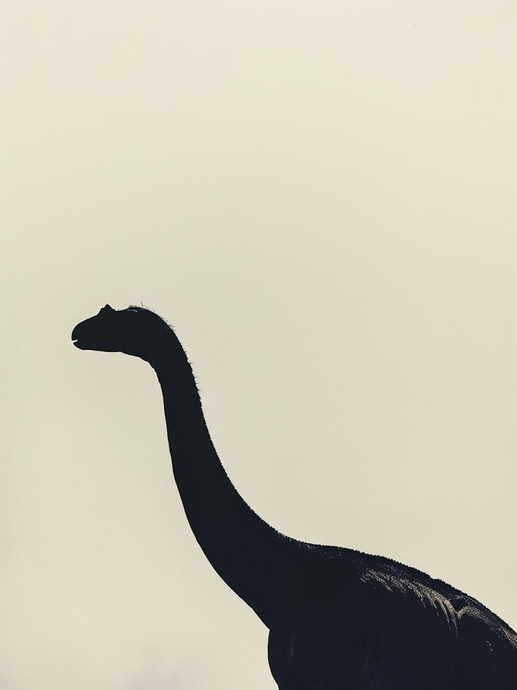 Black Dinosaur Silhouette 1