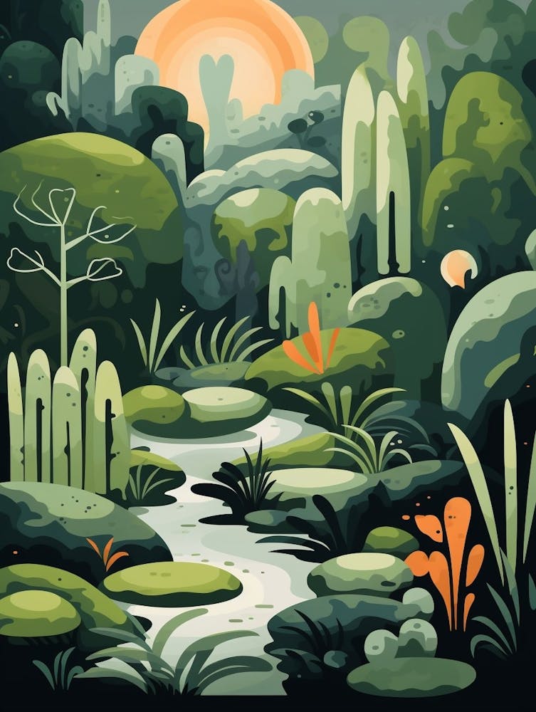 Jungle Abstract Minimalist 5