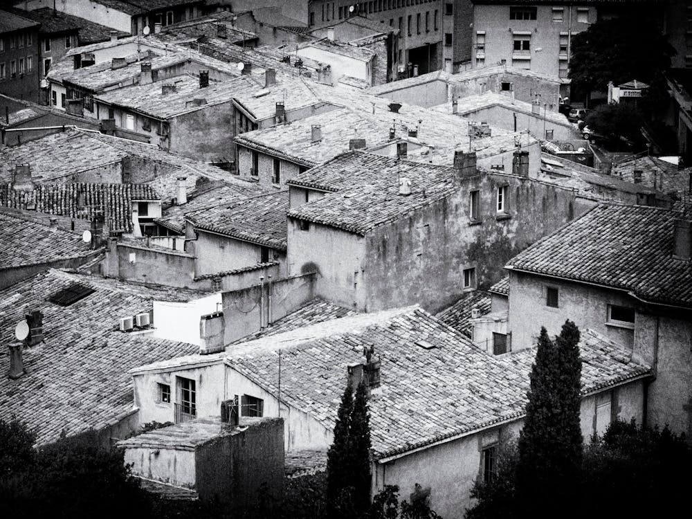 Romantic Vantage Point Over The Roofs Of A France Village // Travel Photography