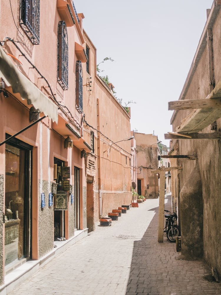 Terracotta Street In Morocco